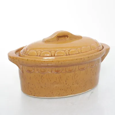 Servies (Geel, Bruin)
