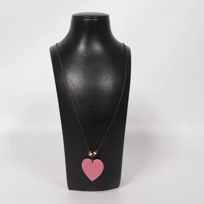 Halsband (Rosa, Svart) Okänd metall