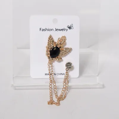 Brooch (Gold, Black) from Fashion Jewelry Unknown metal