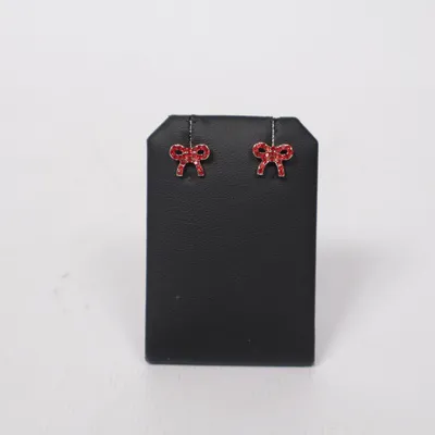 Earrings (Red) Unknown metal