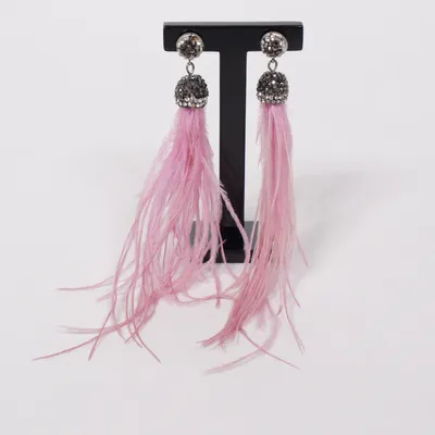 Örhängen (Silverfärgad, Rosa) Okänd metall
