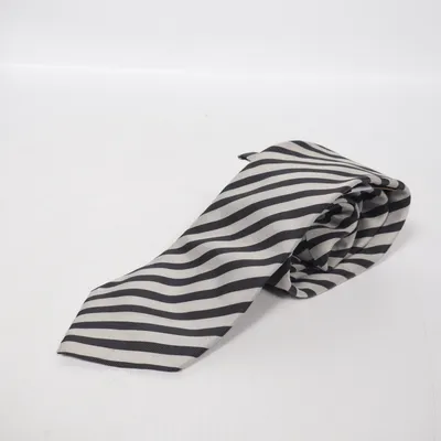 Krawatte (Schwarz, Grau) von Giorgio Armani Polyamid, Seide