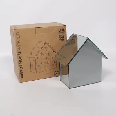 Bordlampe (Mirror House With Led) fra Star Trading
