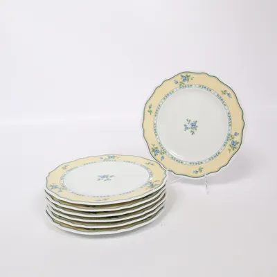 Tallrik (Vit, Gul, Blå) från Heinrich Winterling