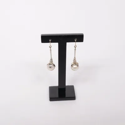 Örhängen (Silverfärgad, Vit, Guldfärgad) Okänd metall