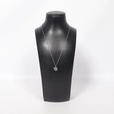 Halskette (Pink, Silber) Unbekanntes Metall