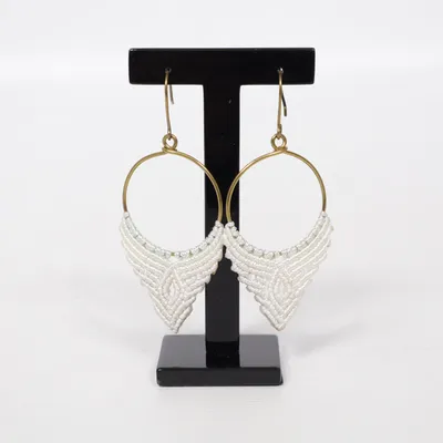 Earrings (White, Gold) from Kaiko Unknown metal