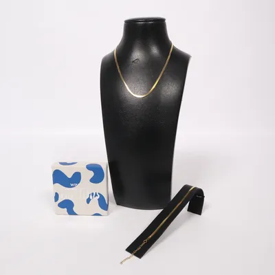 Smyckesset (Flat Snake) från Winther Studio Okänd metall, Guldpläterad