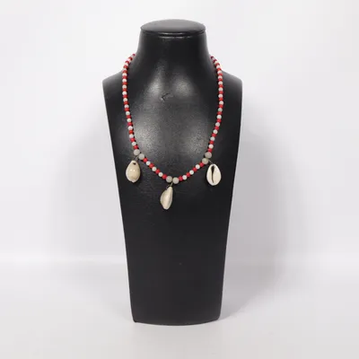 Necklace (Red, White) Plastic