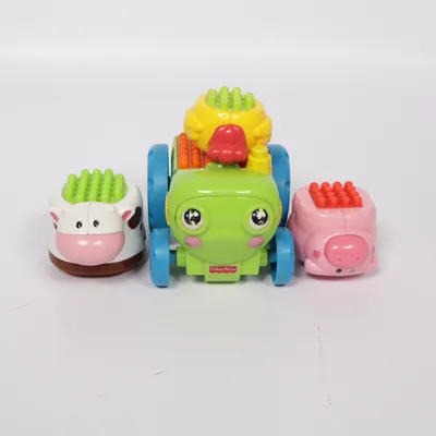 Leksak (Grön, Blå, Orange, Gul, Brun, Rosa) från Fisher Price