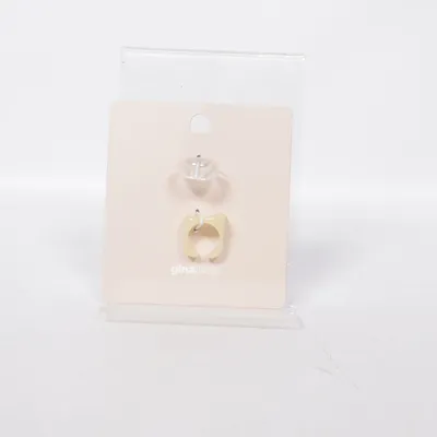 Bague (Transparent, Beige) de Gina Tricot Métal inconnu