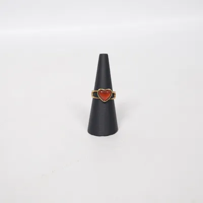 Ring (Guldfärgad, Orange) Okänd metall