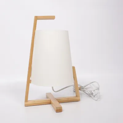 Bordlampe (Hvid, Brun)