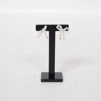 Örhängen (Vit, Guldfärgad) Okänd metall