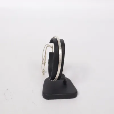 Armband (Silverfärgad, Vit) Okänd metall