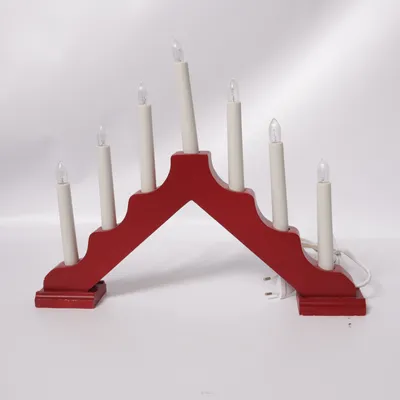 Menorah (Röd, Vit) från Gnosjö Konstsmide