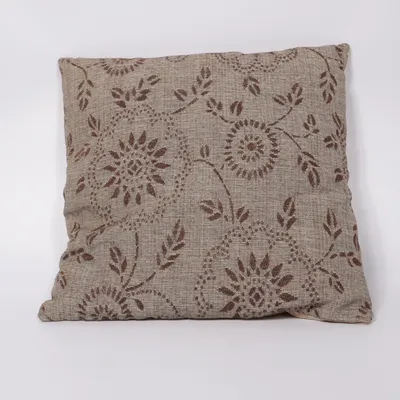 Prydnadskudde (Beige, Brun) Polyester