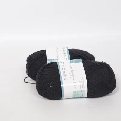 Garn (Svart) från KiK Bomull, Polyester