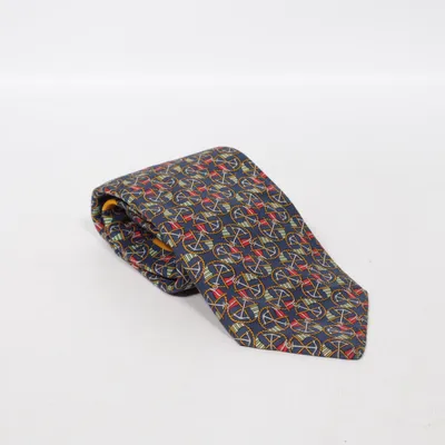 Tie (Blue, Multicolored) from Salvatore Ferragamo Silk