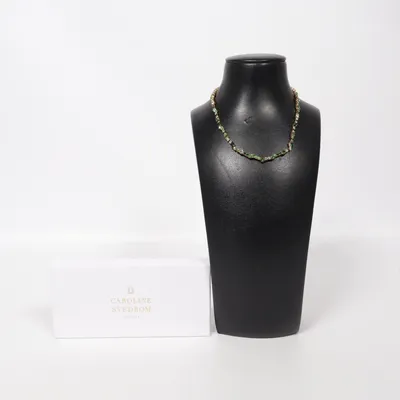 Halsband (Antonia Necklace/ Green Combo/ Gold) från Caroline Svedbom Guldpläterad