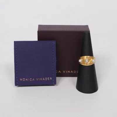 Ring (Guldfärgad, Vit) från Monica Vinader Okänd metall