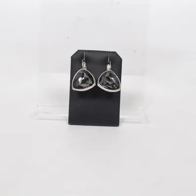 Örhängen (Blå, Silverfärgad) Okänd metall