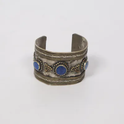 Armring (Blå, Silverfärgad, Guldfärgad) Okänd metall