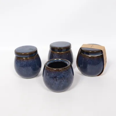 Bocal en verre (Bleu, Noir) de Jysk