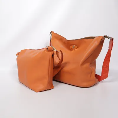 Axelremsväska (Orange) från Don Donna Polyester, Polyuretan