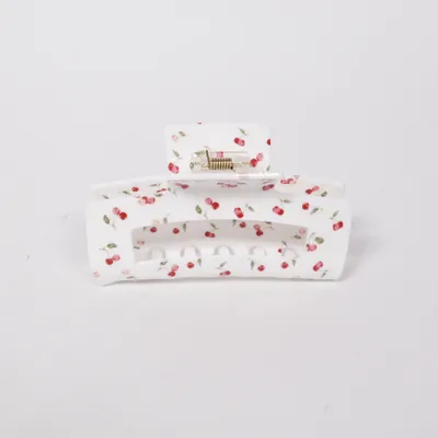 Hårklämma (Vit, Röd)