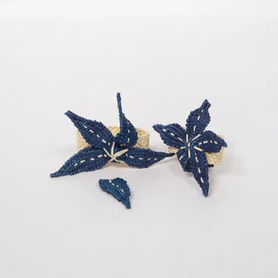 Porte serviettes (Bleu, Beige)