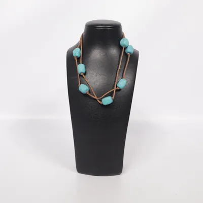 Necklace (Blue, Brown) from Express Unknown metal