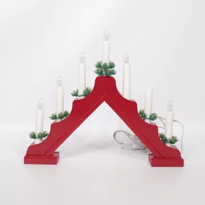 Electric advent candle holder (Red, Green, White)