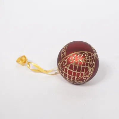 Julgranspynt (Röd, Guldfärgad)