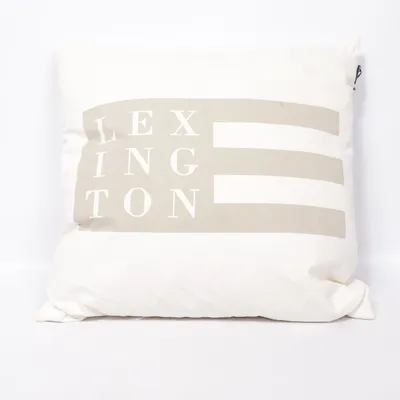 Prydnadskudde (Beige, Vit) från Lexington Bomull, Dun, Fjädrar
