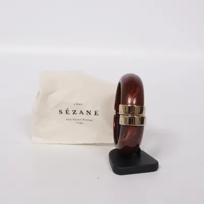 Bangle (Bruin, Goud) van Sézane Onbekend materiaal, Plastic