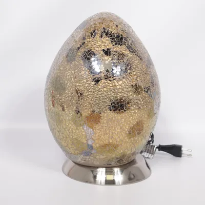Table lamp (Brown, Silver, Beige)