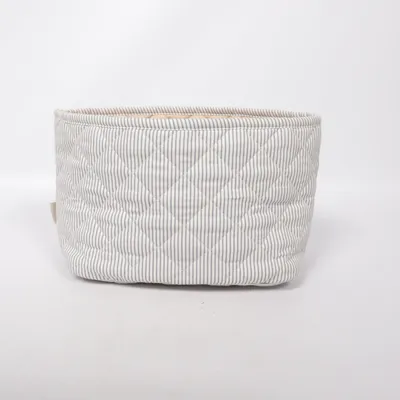 Förvaringskorg (Beige, Vit) från Cam Cam Ekologisk bomull, Återvunnen polyester