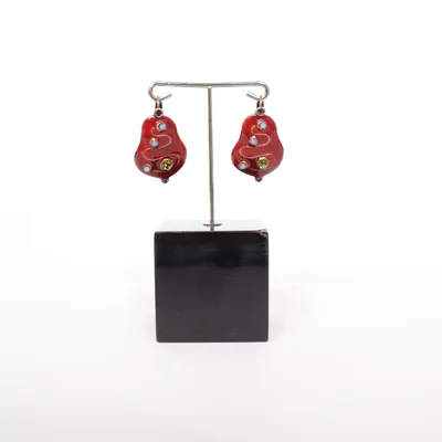 Boucles d'oreilles (Rouge, Multicolore) de Taratata Métal inconnu