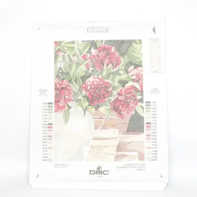 Embroidery patterns (Jardin Cote Sud) from DMC Cotton
