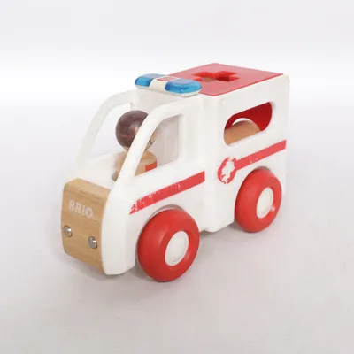 Leksaksbil (Vit, Röd) från Brio