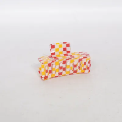 Hårklämma (Röd, Gul, Transparent)