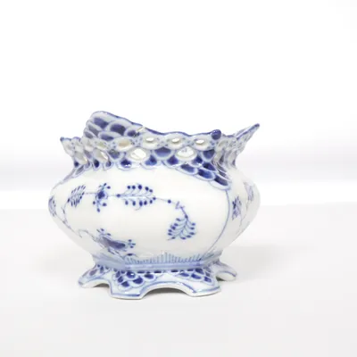 Serveerkom (Wit, Blauw) van Royal Copenhagen
