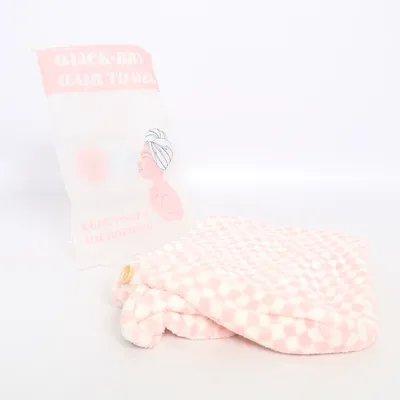 Hårhandduk (Vit, Rosa) från Urban Outfitters