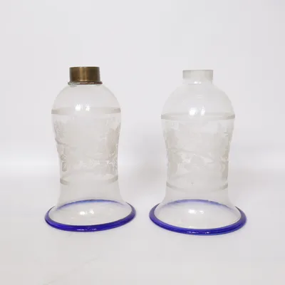 Lampskärm (Transparent, Blå)