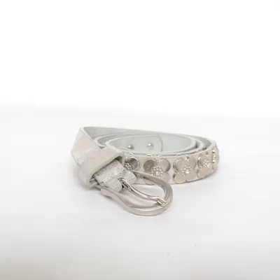 Riem (Zilver) van Metallo Leer