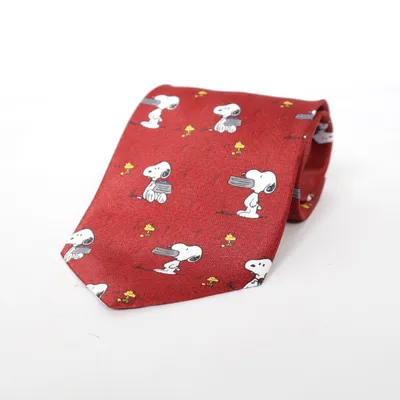 Cravate (Rouge, Multicolore) de Snoopy