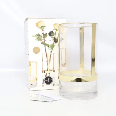 Vase (Hvid, Guld) fra Sagaform