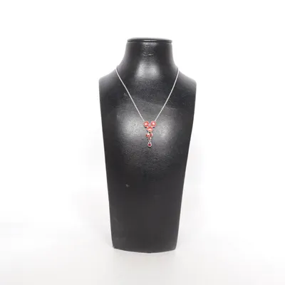 Halsband (Röd, Silverfärgad) från Pilgrim Okänd metall