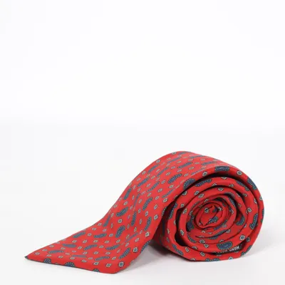 Stropdas (Rood, Blauw, Groen) van Rochas Zijde